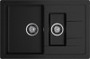 Кухонная мойка Granfest Quadro Q-775KL черный 77х50 цвет черный поверхность матовая