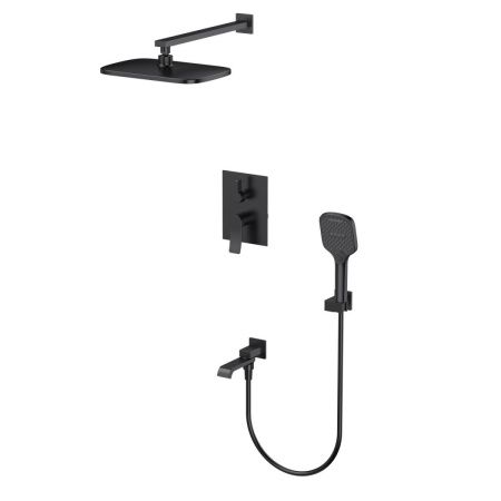 Душевая система Splenka S31.27.06 встраиваемая в стену цвет черный