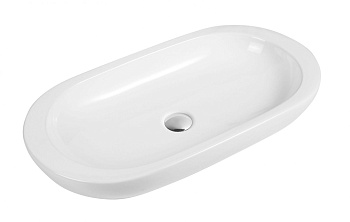 Раковина керамическая Art&Max AM2400 80х43 накладная цвет белый