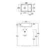 Раковина из сантехнического фаянса Simas Agile AG40 bi*1 40х30 подвесная цвет белый 1 отверстие под смеситель