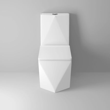 Унитаз напольный с бачком Grossman Cristal GR-4491 белый с сиденьем микролифт безободковый каскадный смыв