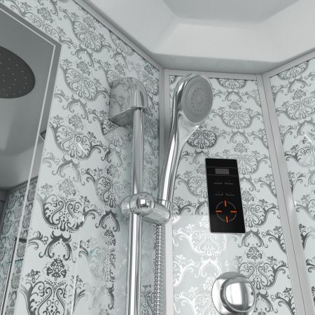 Душевая кабина Niagara Luxe 7744W 120х120 четверть круга с крышей ориентация универсальная