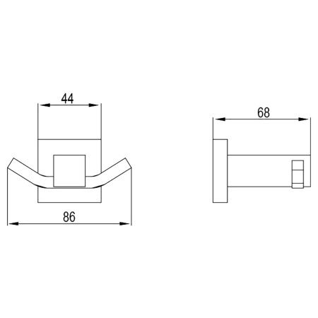 Крючок Timo Selene 10012/00