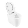 Унитаз приставной BelBagno MARINO BB105CBR/BB870SC белый с сиденьем микролифт безободковый каскадный смыв