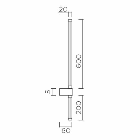 Светильник настенный LED4U L2232-800 BS