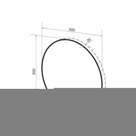 Зеркало с подсветкой Wellsee 7 Rays' Spectrum 172201770 60х60 подвесное
