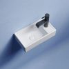 Раковина из сантехнического фарфора Ceramica Nova ELEMENT CN6051L 40х20 подвесная цвет белый 1 отверстие под смеситель