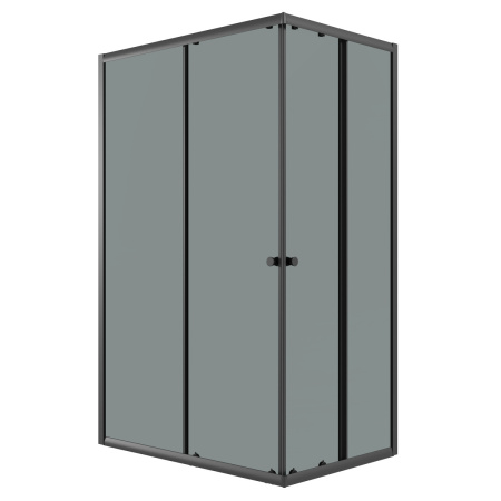 Душевой уголок Niagara Eco NG-1012-14QT 117х78 стекло тонированное профиль черный матовый без поддона Душевой уголок Niagara Eco NG-1012-14QT 117х78 стекло тонированное профиль черный матовый без поддона
