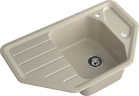 Кухонная мойка Granfest Corner C-800E топаз 79х49 цвет серый поверхность матовая