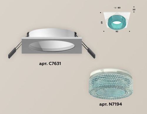 Светильник встраиваемый Ambrella Light Techno (Тецхно) XC7631023 - фото 2
