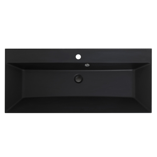Раковина из искусственного камня BelBagno BB800/450-LV-ART-AST-NERO 80х45 накладная цвет черный матовый - фото 3