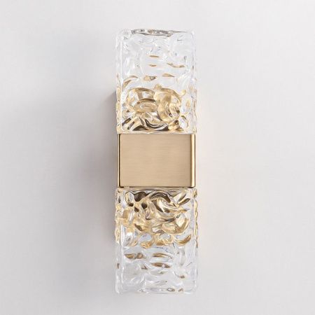 Светильник настенный Delight Collection Wall lamp (Валл ламп) 88068W gold/clear