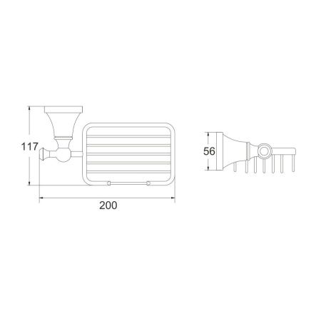 Мыльница Rose RG19T RG1904T