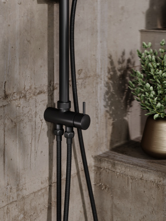 Душевая стойка Orange O-Shower OW02b настенная цвет черный