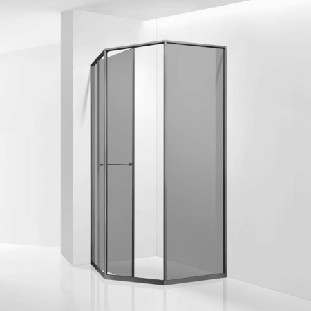 Душевой уголок RGW Stilvoll (Стилвол - На стиле) 33328200-310L 100х100 стекло тонированное профиль сатин без поддона