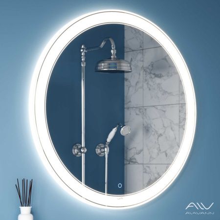 Зеркало с подсветкой Alavann Solis ALV0748003 100х100 подвесное