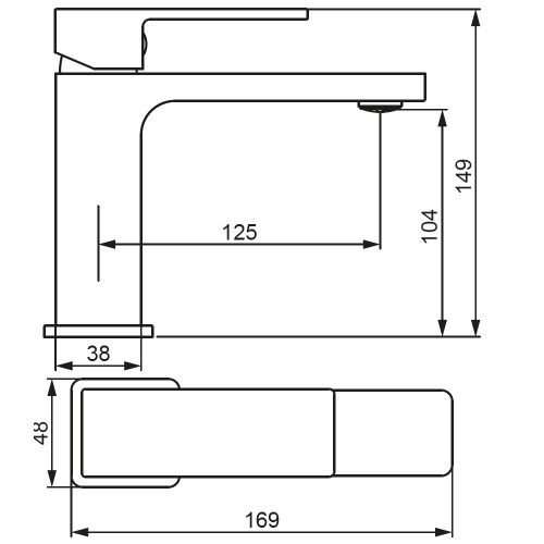 Смеситель Damixa Gala 530210300 на раковину/на столешницу черный - фото 5