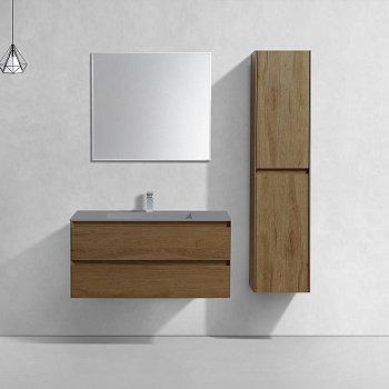 Тумба под раковину Vincea Luka VMC-2L100TO 99х48х48 подвесная цвет коричневый