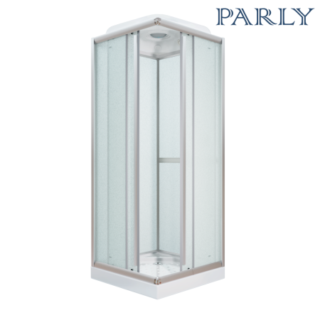 Душевая кабина Parly Frost FQ811 80х80 квадратная с крышей ориентация универсальная