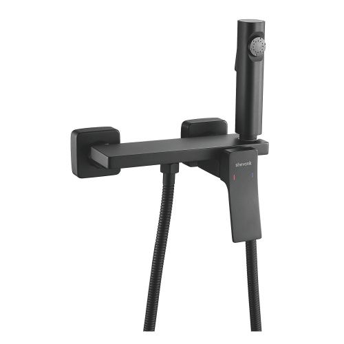 Гигиенический душ со смесителем Shevanik S6105H-1 черный - фото 2
