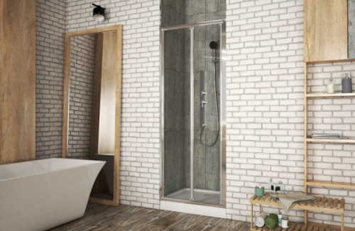 Душевая дверь Bravat Drop BD100.4120A 100х200 стекло прозрачное профиль хром - фото 2 Душевая дверь Bravat Drop BD100.4120A 100х200 стекло прозрачное профиль хром - фото 2