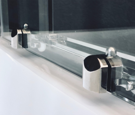 Душевой уголок Royal Bath BK RB100BK-T-CH 100х100 стекло прозрачное профиль хром с поддоном