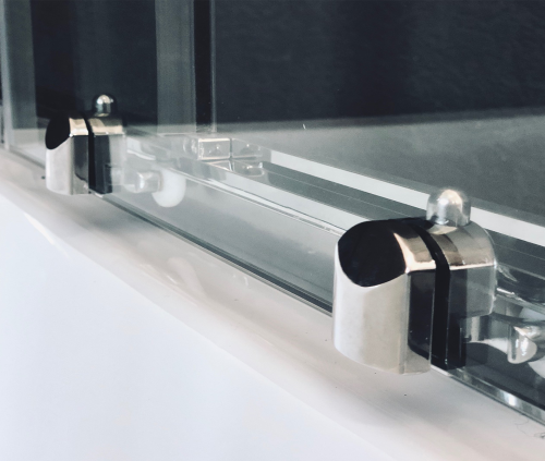 Душевой уголок Royal Bath BK RB90BK-T-CH 90х90 стекло рифленое профиль хром глянцевый - фото 3