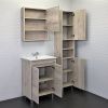 Шкаф-пенал Comforty Марио 00-00005976CF 40х190 напольный цвет белый/бежевый
