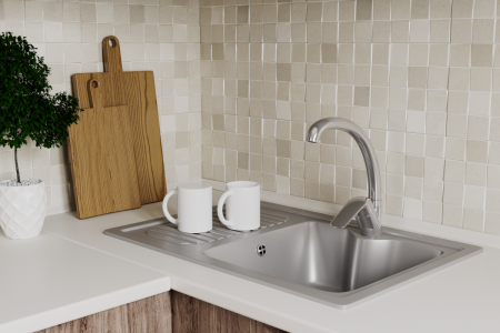 Смеситель для кухни Rush Fiji FI1835-22 на мойку хром