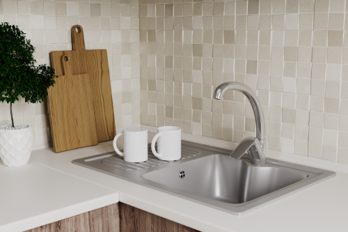 Смеситель для кухни Rush Fiji FI1835-22 на мойку хром - фото 3