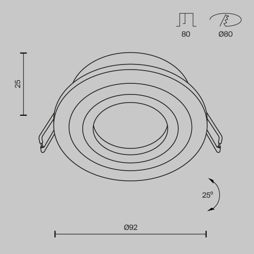 Светильник встраиваемый Maytoni Technical Atom DL023-2-01S - фото 2
