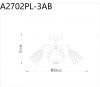 Люстра на штанге Arte Lamp Nicole (Ницоле) A2702PL-3AB