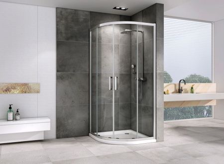 Душевой уголок Abber Schwarzer Diamant AG01100 100х100 стекло прозрачное профиль хром без поддона