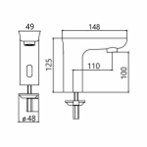 Смеситель Maretti Sensor SE32SF15 на раковину хром - фото 3