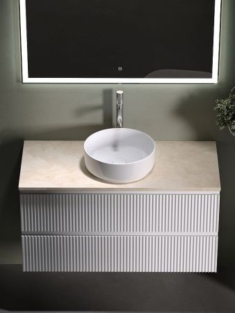 Тумба под раковину Sancos SNOB R SNR100W 100х40 подвесная цвет белый