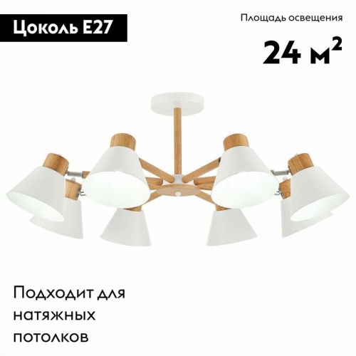 Люстра на штанге Evoluce Buve (Буве) SLE103702-08 - фото 2