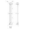 Полотенцесушитель электрический Point Фрея PN20712GB 15х120 серый