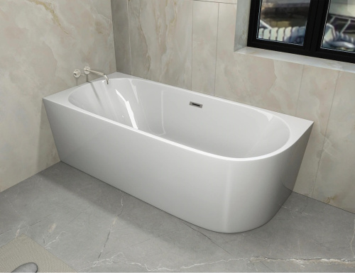 Ванна акриловая Cerutti SPA CT10090 170х75 отдельностоящая асимметричная - фото 2