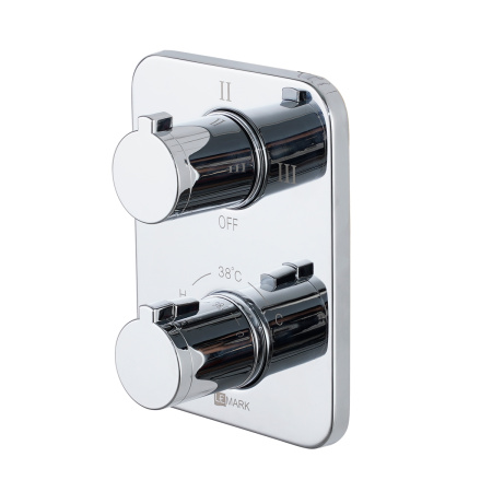Смеситель для ванны и душа LeMark Yeti LM7848C встраиваемый в стену хром с термостатом