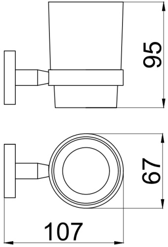 Стакан + держатель Allen Brau Priority 6.31002-31 - фото 2