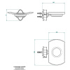 Мыльница THG Ptale de cristal clair U6A-A02-500