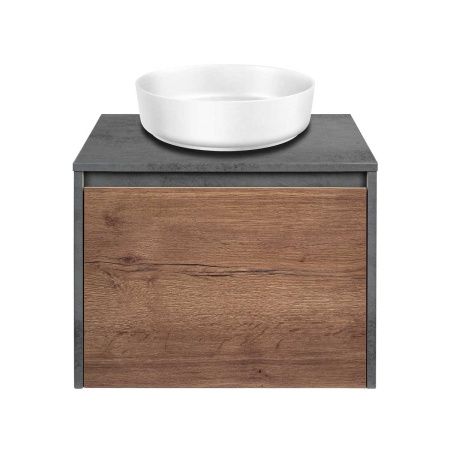 Тумба под раковину Vincea Mesa VMC-2MS600TB 60х50 подвесная цвет коричневый