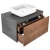 Тумба под раковину Vincea Mesa VMC-2MS800TB 80х50 подвесная цвет коричневый