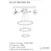 Люстра подвесная iLedex Axis (Аксис) 10112P/3-63W-3000K (8/6/4) BR