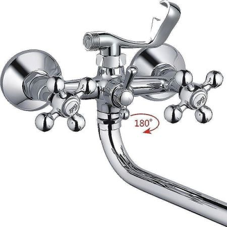 Смеситель для ванны и душа Haiba HB19 HB2719 настенный хром