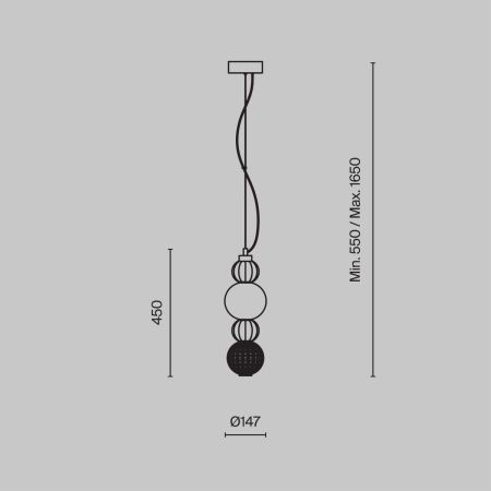 Светильник подвесной Maytoni Collar Pendant P069PL-L17CH3K