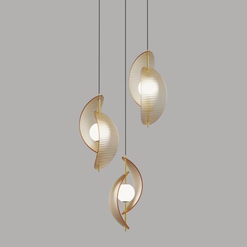 Светильник подвесной Delight Collection MD24030035-3A brass/amber - фото 2