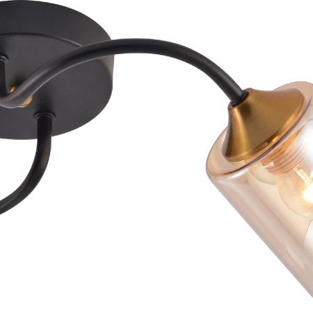 Светильник потолочный Reluce 01608-0.3-02 BK+BRASS