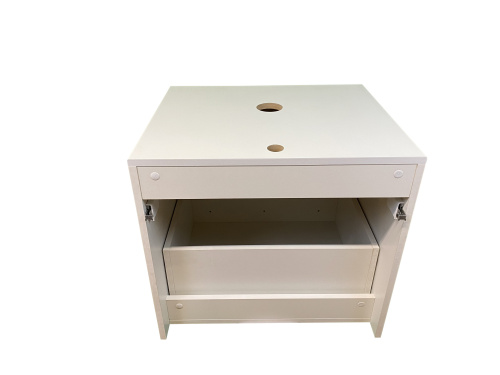 Тумба под раковину Sintesi STL.W7008 60х55х50 подвесная цвет бежевый/светло-коричневый/слоновая кость - фото 3