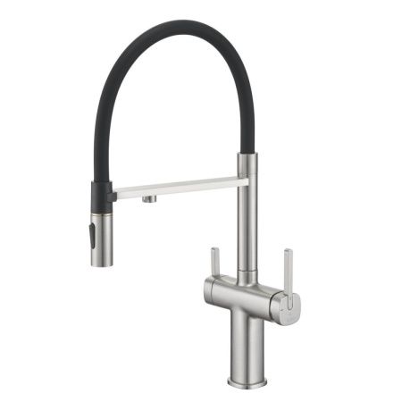 Смеситель для кухни Rose R358L на мойку сатин